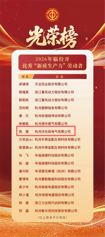 沃伦森光荣榜